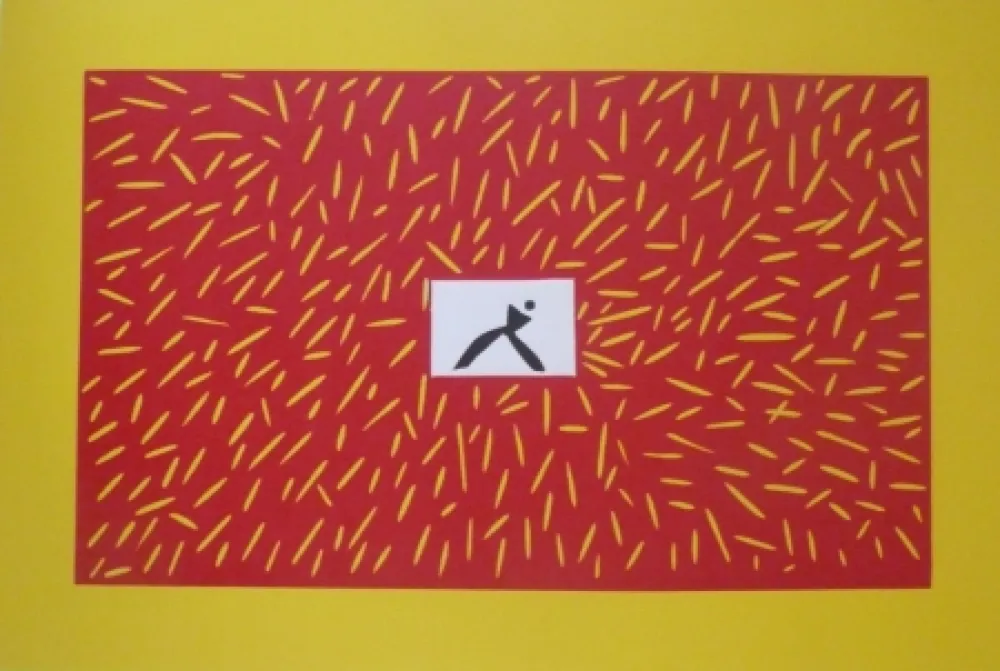 Linolschnitt Kuroda - Sans Titre 9300