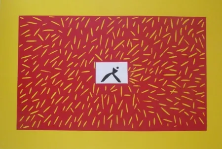 Linolschnitt Kuroda - Sans Titre 9300