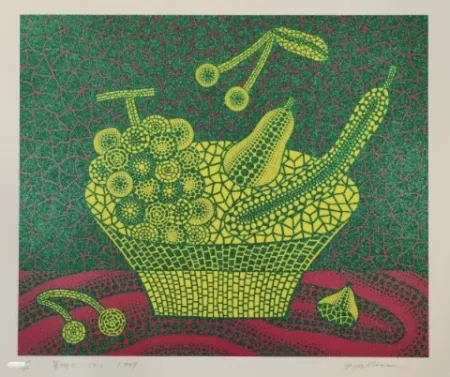 Siebdruck Kusama - Fruitbasket