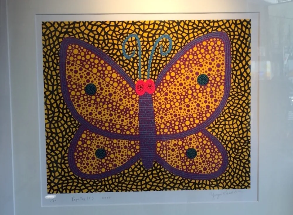 Siebdruck Kusama - Papillon1