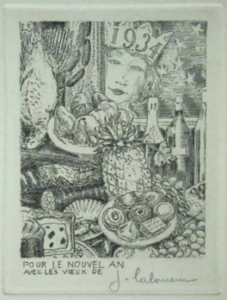 Radierung Laboureur - Cocagne.