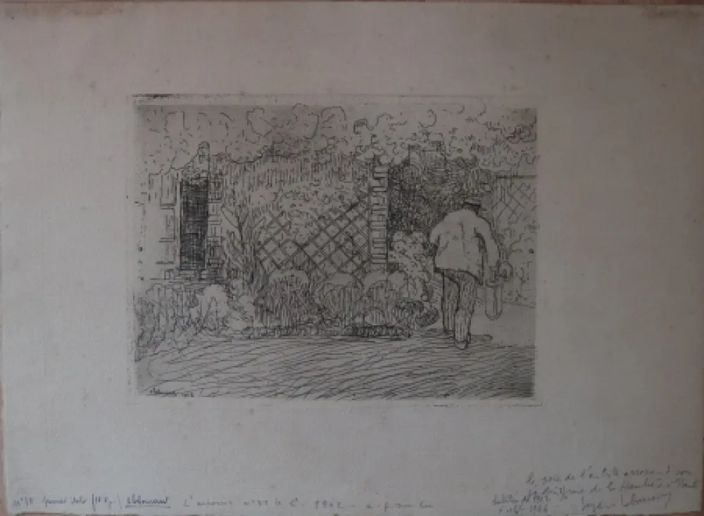 Radierung Laboureur - L'Arrosoir