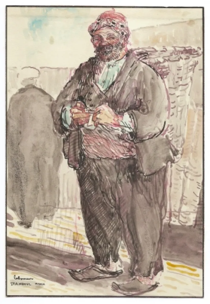 Keine Technische Laboureur - Le portefaix à Stamboul (Porter, Istanbul)
