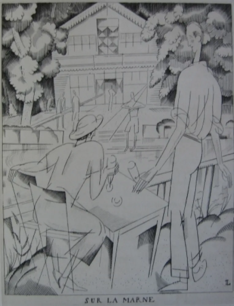 Radierung Laboureur - Sur la Marne