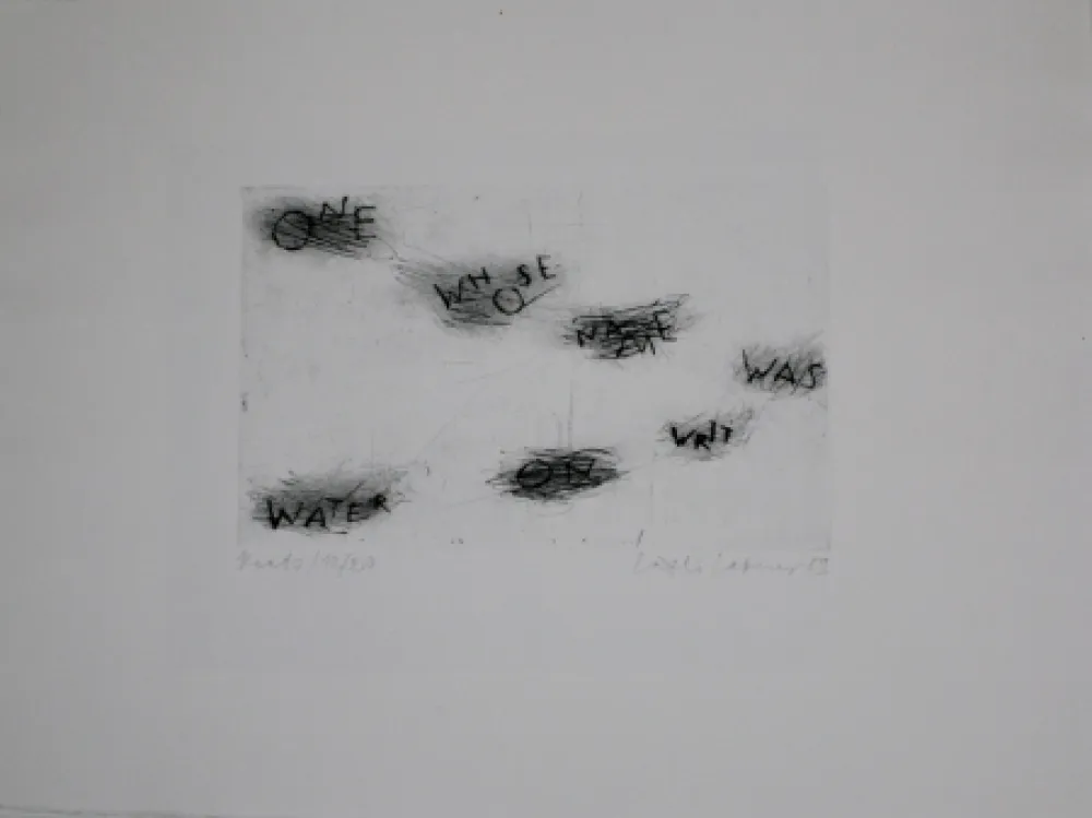 Kaltnadelradierung Lakner - Keats