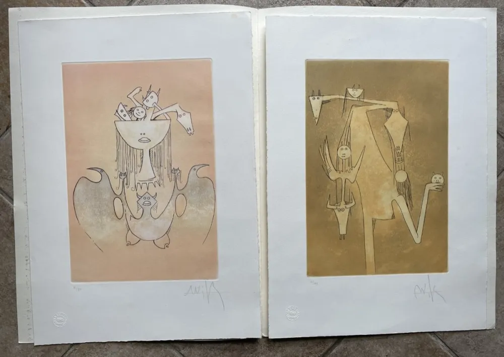 Aquatinta Lam - Le monde magique and La sensualitè de la femme