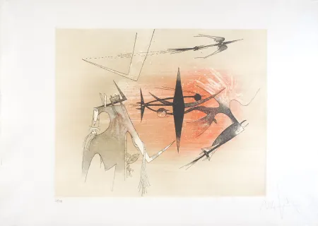 Radierung Lam - Visible invisible - plate IV