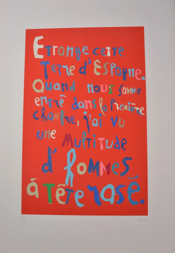 Lithographie Lanskoy - Journal d'un fou 