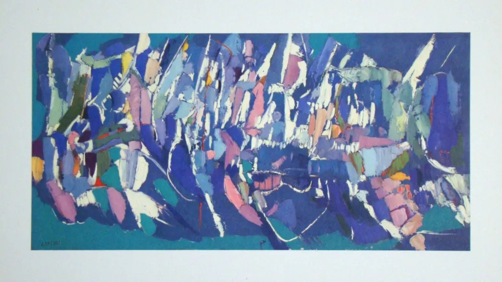 Lithographie Lanskoy - Ville fantôme