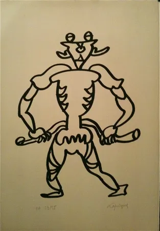 Lithographie Lapicque - Sans titre