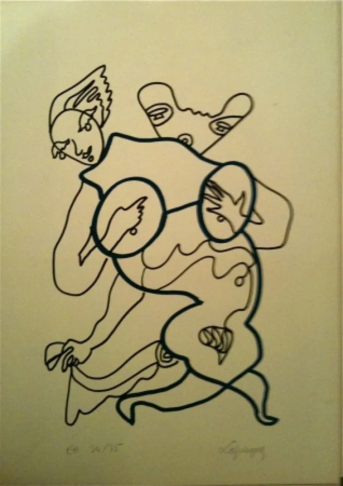 Lithographie Lapicque - Sans titre