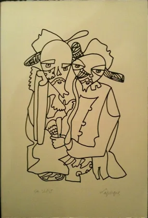 Lithographie Lapicque - Sans titre