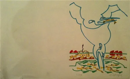 Lithographie Lapicque - Sans titre