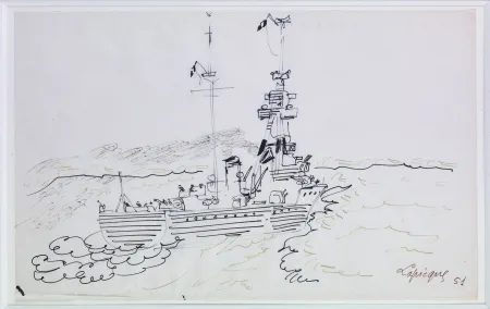 Keine Technische Lapicque - Unique dessin sur calque