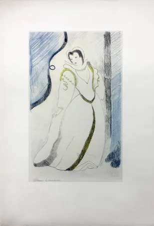 Radierung Laurencin - LA PRINCESSE DE CLÈVES (Pl. III signée au crayon). 1947