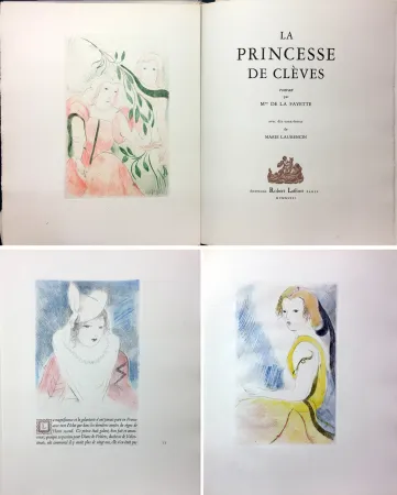 Illustriertes Buch Laurencin - Mme de Lafayette : LA PRINCESSE DE CLÈVES. 10 gravures originales en couleurs de Marie Laurencin (1947) ‎ 