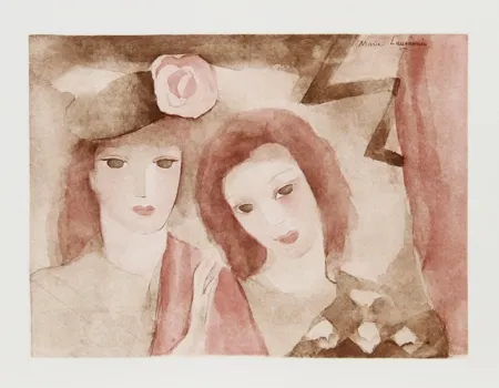 Radierung Und Aquatinta Laurencin - Two Girls