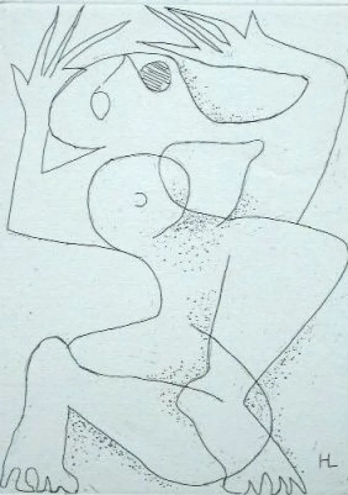 Radierung Laurens - L'exterminée