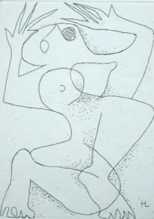 Radierung Laurens - L'exterminée