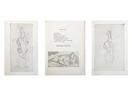 Illustriertes Buch Laurens - Raymond Radiguet : LES PÉLICAN. Pièce en deux actes. Illustré d'eaux-fortes par Henri Laurens (1921)