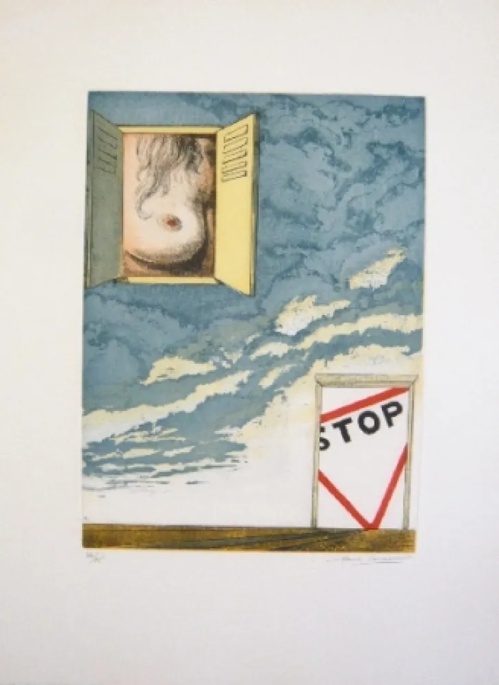 Radierung Und Aquatinta Laventhol - Composition 2