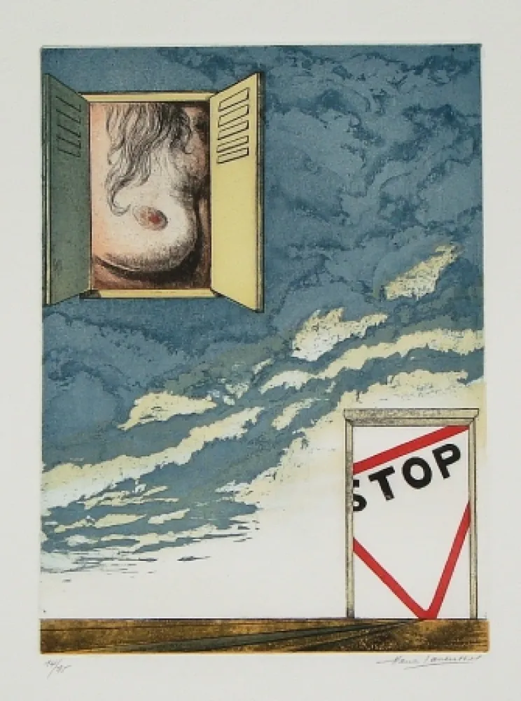 Radierung Und Aquatinta Laventhol - Le miroir aux alouettes