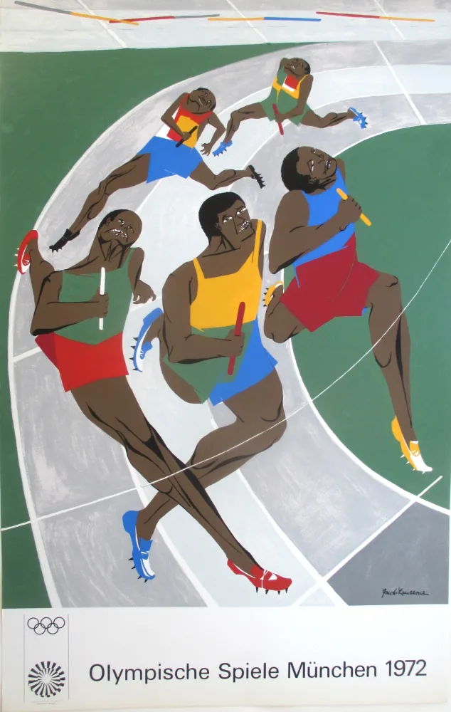 Siebdruck Lawrence - OL 1972 - original  screenprint