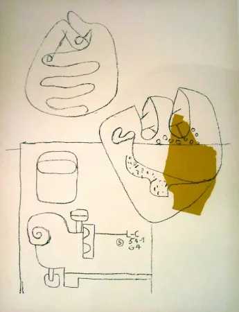 Lithographie Le Corbusier - Crossed Hands