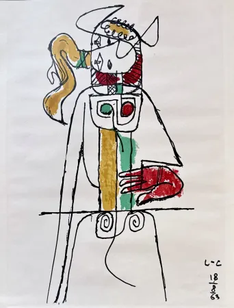 Lithographie Le Corbusier - Taurus, 1963
