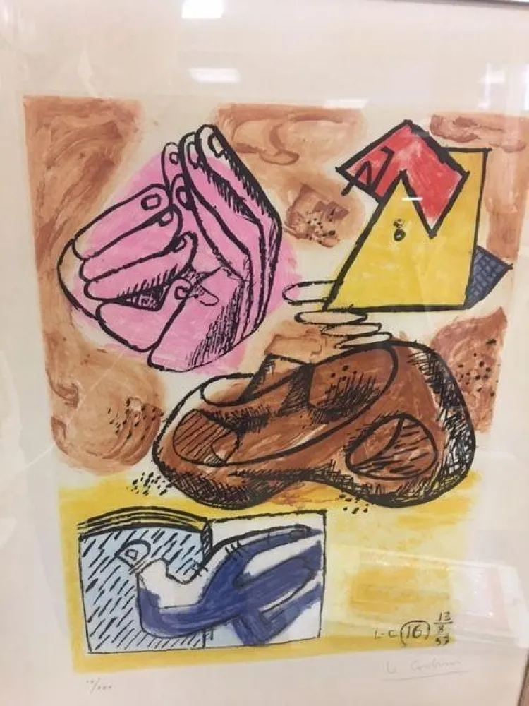 Radierung Le Corbusier - Unite