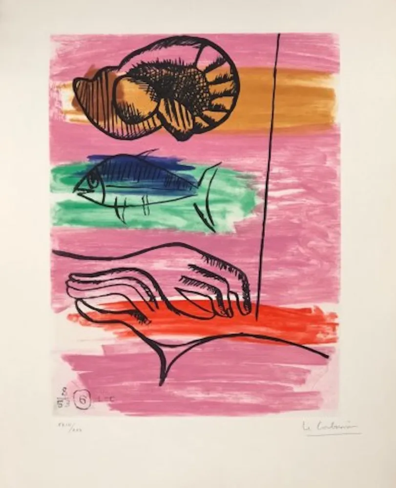 Radierung Le Corbusier - Unité