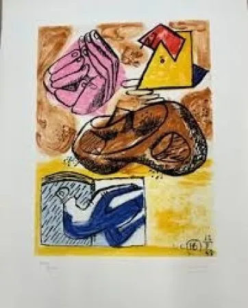 Radierung Le Corbusier - ünité