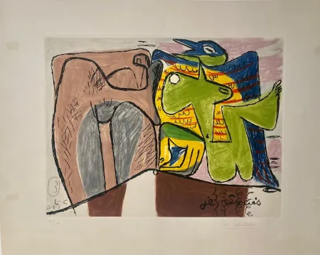 Radierung Und Aquatinta Le Corbusier - Unité, Planche 3 