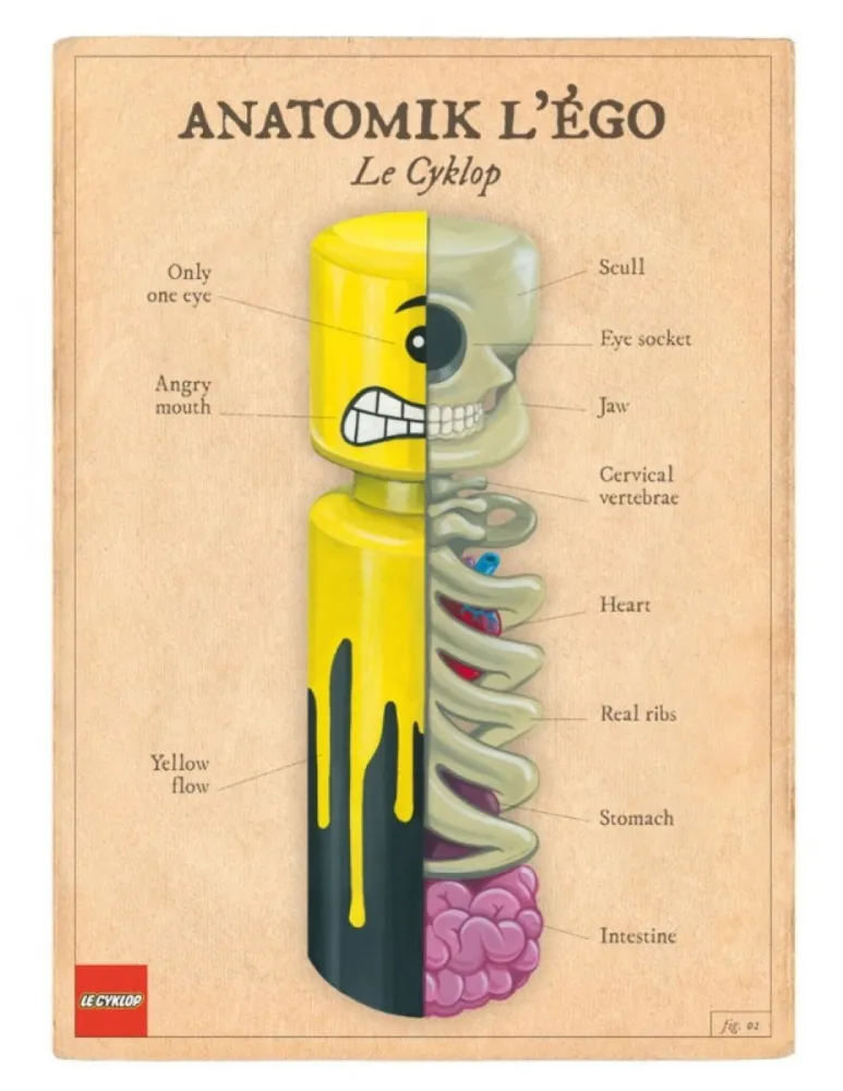 Digitale Druckgrafik Le Cyklop - Anatomik l'Ego