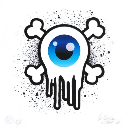 Digitale Druckgrafik Le Cyklop - Poison bleu