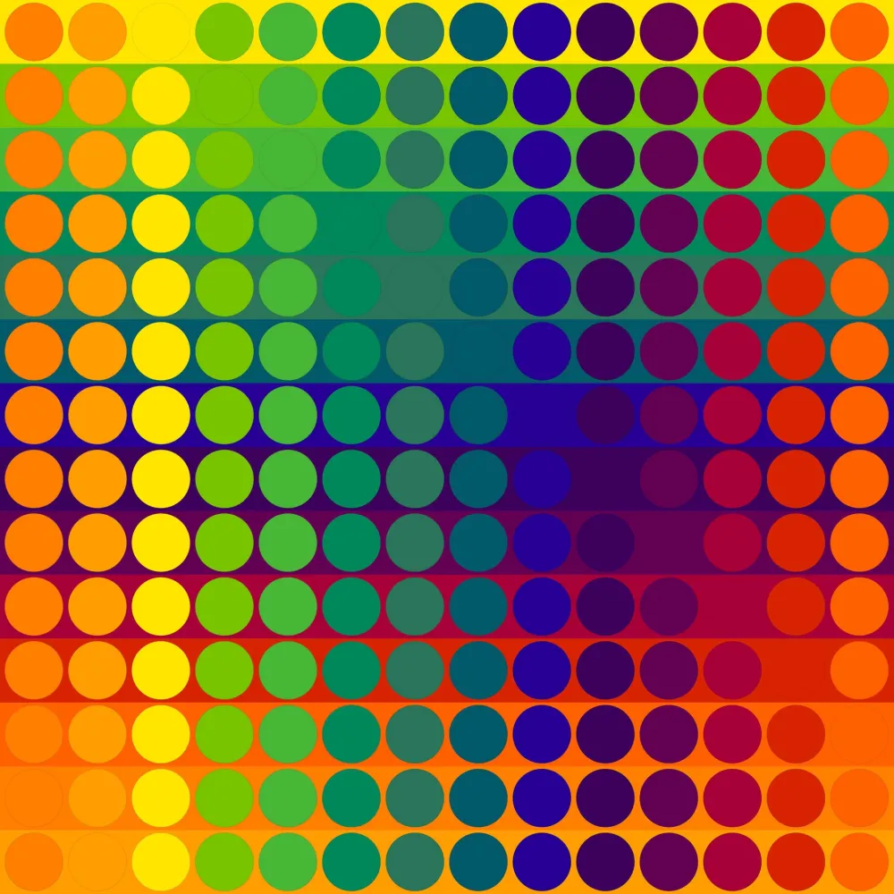 Lithographie Le Parc - Color Secuencia 7