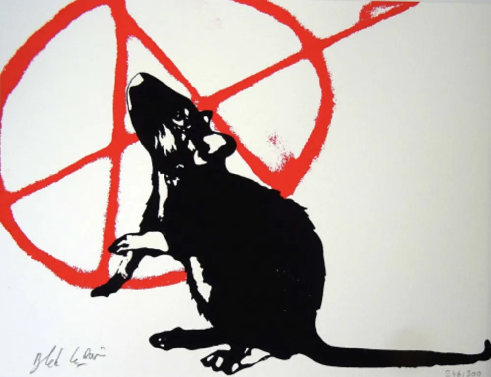 Siebdruck Le Rat - L'anarchiste