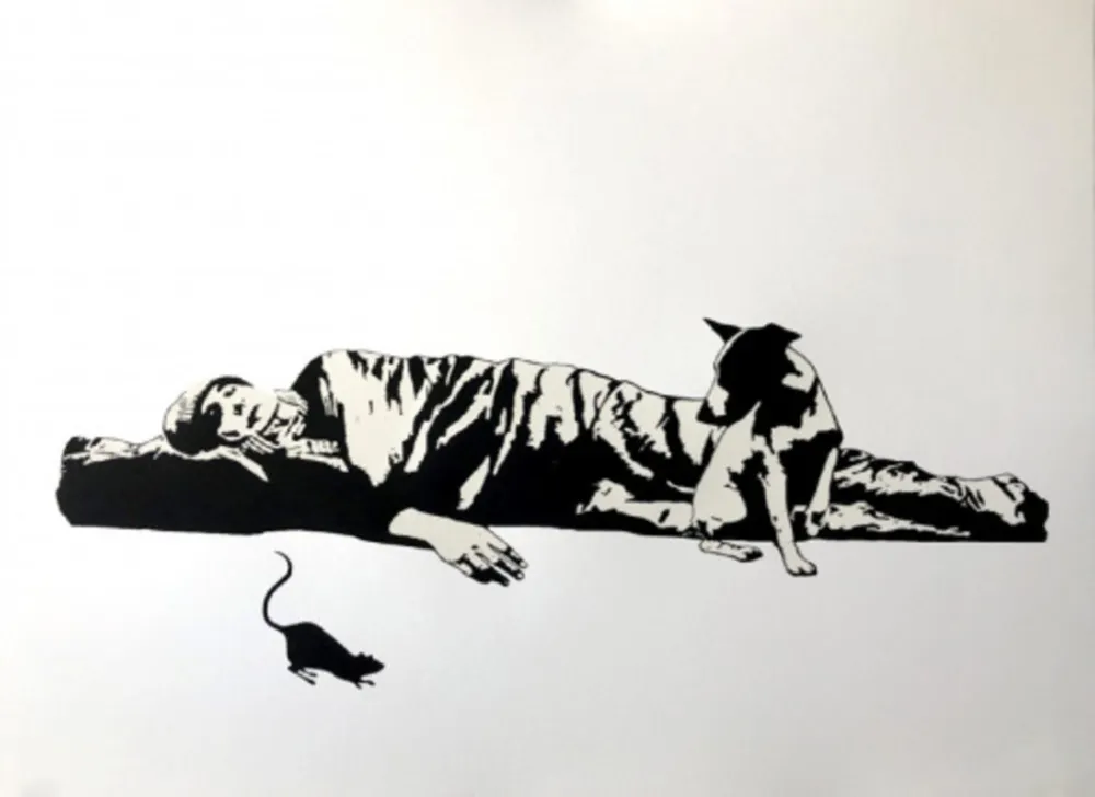 Siebdruck Le Rat - The Homeless