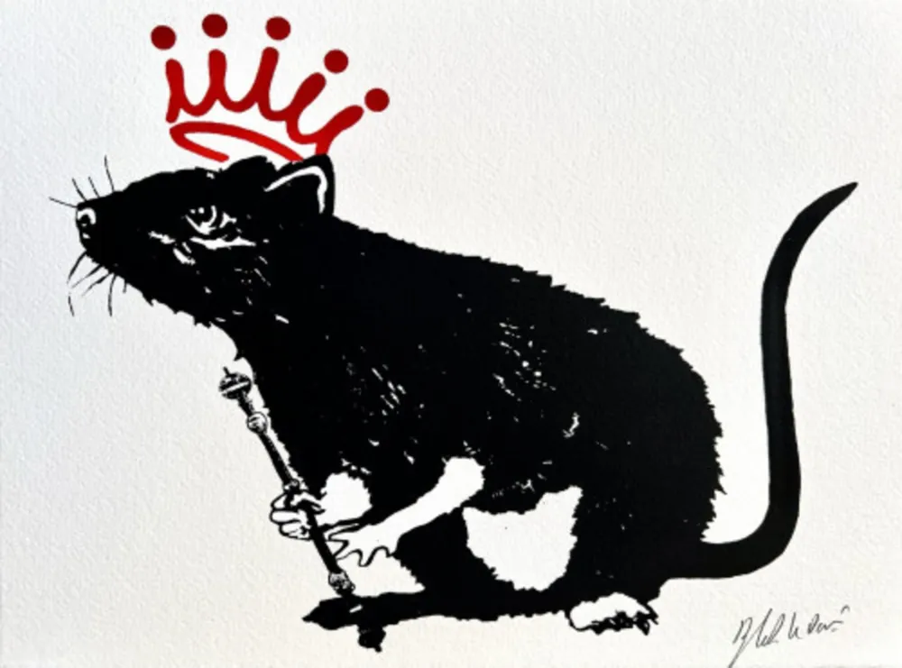 Siebdruck Le Rat - The king