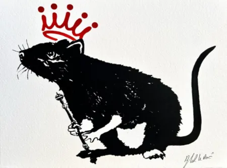 Siebdruck Le Rat - The king