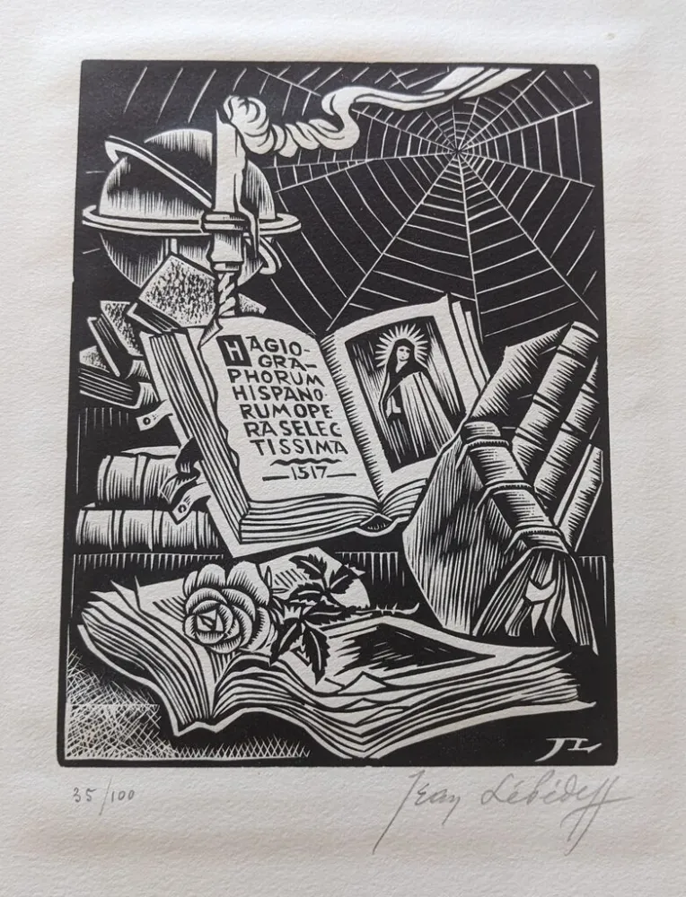 Holzschnitt Lébédeff  - Nature Morte