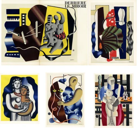 Illustriertes Buch Leger - DERRIÈRE LE MIROIR N° 79-80-81. FERNAND LÉGER 5 LITHOGRAPHIES EN COULEURS. Octobre 1955