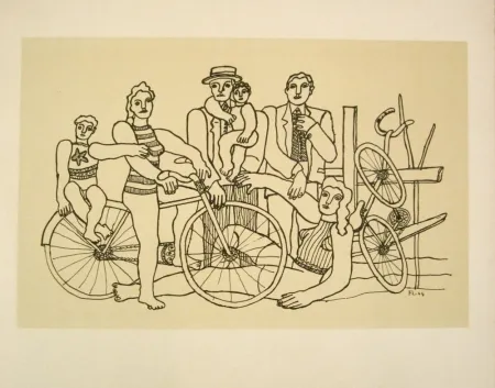 Lithographie Leger - La belle équipe