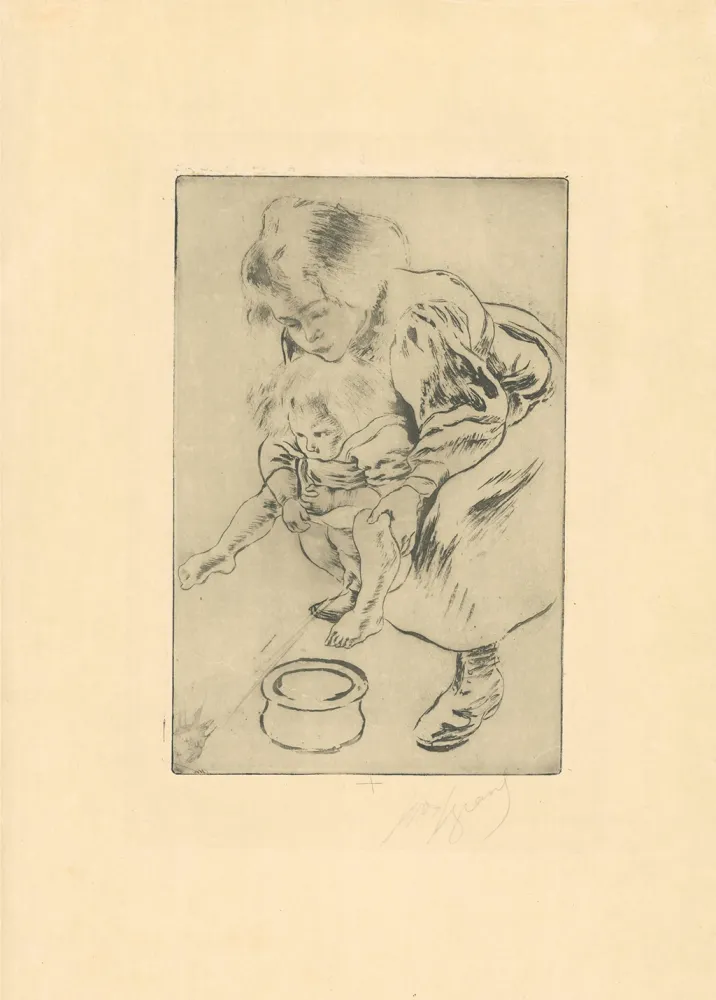 Radierung Und Aquatinta Legrand - La grande sœur / The Big Sister