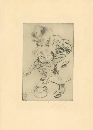 Radierung Und Aquatinta Legrand - La grande sœur / The Big Sister