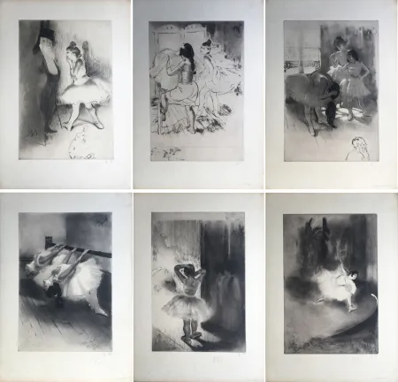 Radierung Und Aquatinta Legrand - LA PETITE CLASSE (Album complet du tirage à 30 ex. avec remarques) 1908.