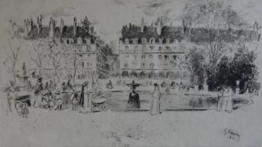 Stich Leheutre - Le petit bassin des Tuileries