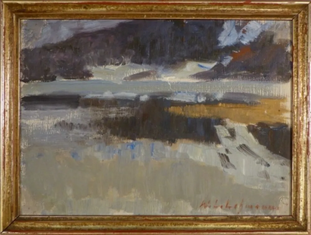 Keine Technische Lehmann - Impressionistische Landschaftsstudie