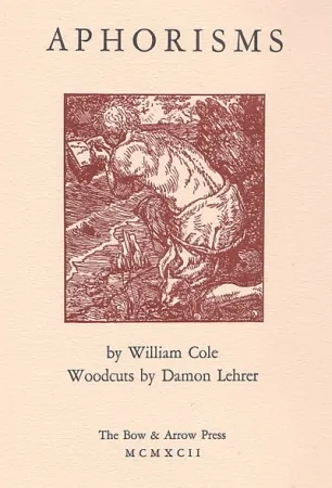 Illustriertes Buch Lehrer - Aphorisms (book with nine original woodcuts)