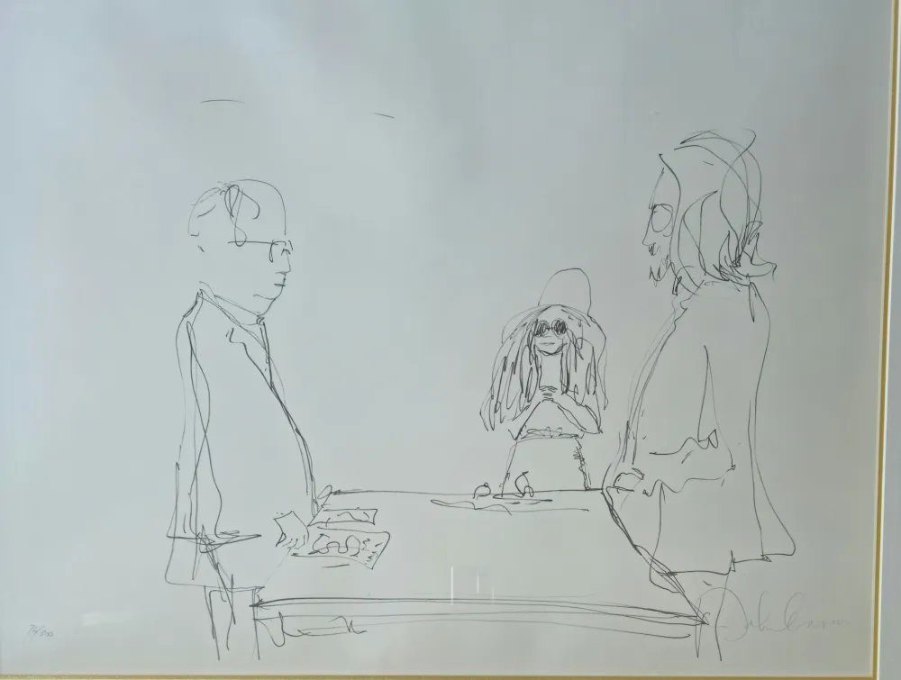 Lithographie Lennon -  “I do” , from Bag One Suite